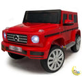 Mercedes Benz Ride On Truck Car with Remote Control, Leather Seat - Red