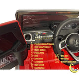 Mercedes Benz 12V Electric Car with Remote Control, Leather Seat - Red  21stcenturyessential