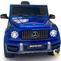 Mercedes Benz G63 Kids Car Ride On with Remote Control, Leather Seat - Blue