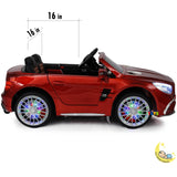 Mercedes Benz Ride-On Car For Kids with built-in MP4 Player, LED wheels - Red  21stcenturyessential