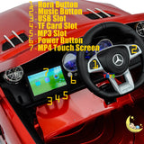 Mercedes Benz Ride-On Car For Kids with built-in MP4 Player, LED wheels - Red  21stcenturyessential