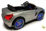 Mercedes Benz Ride On Car with built-in MP4 Player, LED wheels - Silver  21stcenturyessential