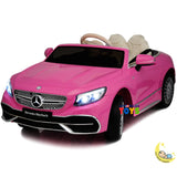 Mercedes Maybach Kids Car to Ride with Touchscreen, Leather Seat - Pink  21stcenturyessential