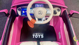 Mercedes Maybach Kids Car to Ride with Touchscreen, Leather Seat - Pink  21stcenturyessential