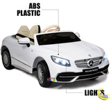 Mercedes-Maybach Kids Ride On Car with MP4 Screen, Bluetooth - White  21stcenturyessential