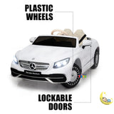 Mercedes-Maybach Kids Ride On Car with MP4 Screen, Bluetooth - White  21stcenturyessential