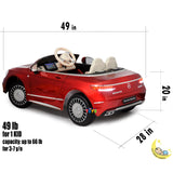 Mercedes Maybach Kids Ride On Toys with LCD Display, Bluetooth - Red  21stcenturyessential