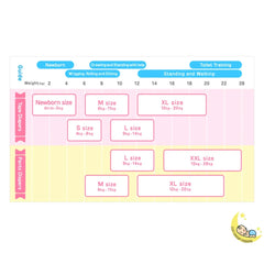 Merries Pull Ups Diapers Sizes Large (20-31 lbs), 44 Count