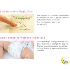 Merries Diapers for Babies 13-24 lbs, 54 Count, Ultra-Soft, Breathable