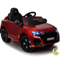 Ride On Car with Remote Control, Leather Seat — Audi Red