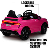 Audi Kids Ride-On with Remote Control, Leather Seat - Pink
