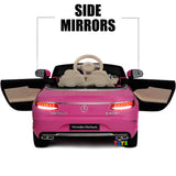 Mercedes Maybach Kids Car to Ride with Touchscreen, Leather Seat - Pink